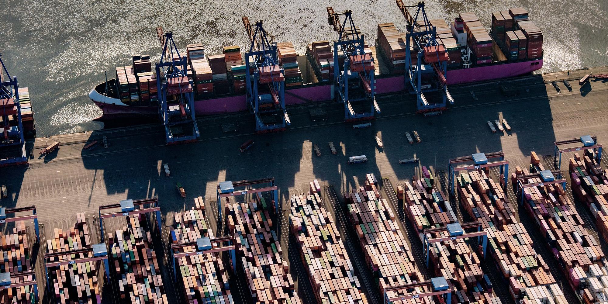 Vessel at Rotterdam Port
